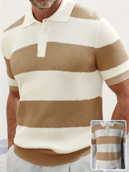 Men's Short Sleeve Lapel Top