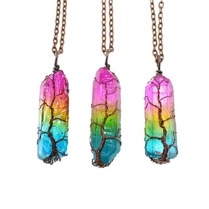 Tree of Life Crystal Pendant