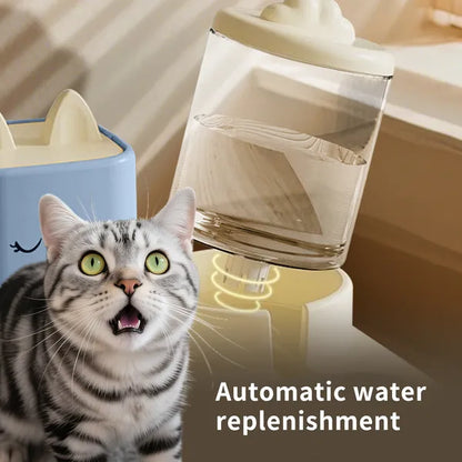 2-in-1 Automatic Pet Feeder & Water Fountain