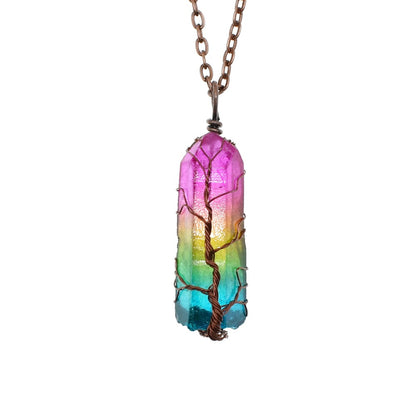 Tree of Life Crystal Pendant
