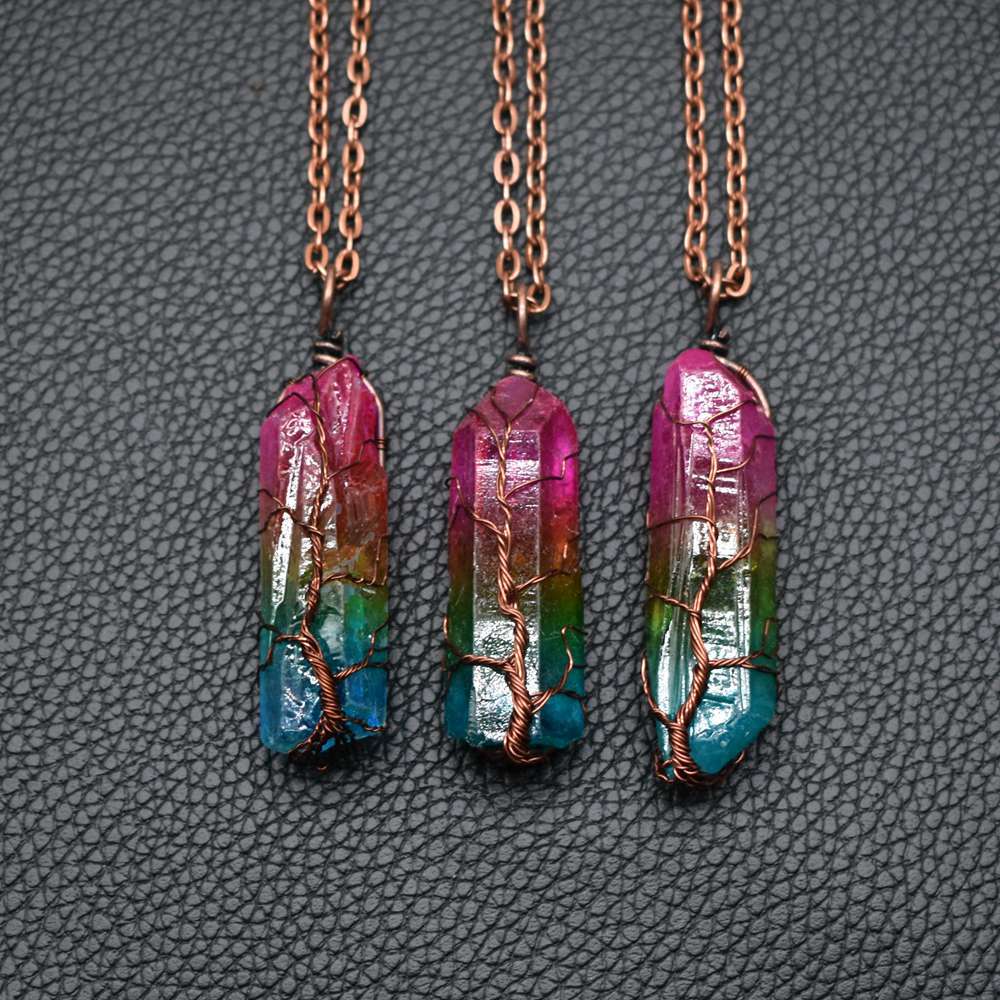 Tree of Life Crystal Pendant