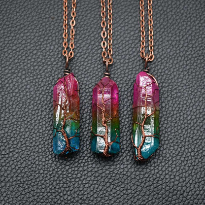 Tree of Life Crystal Pendant