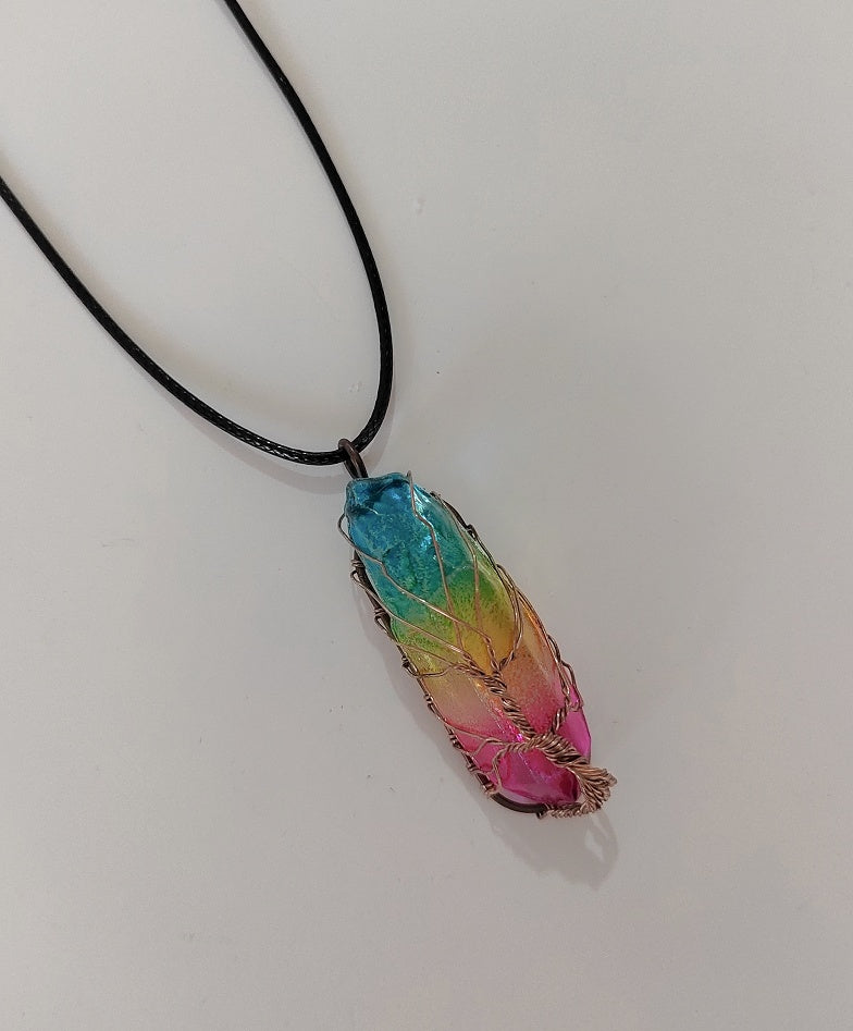 Tree of Life Crystal Pendant
