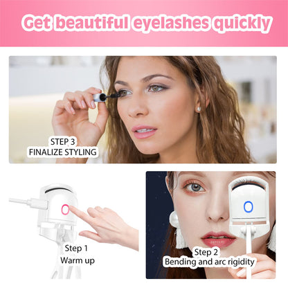 Electric Heated Eyelash Curler — 24-Hour Curl
