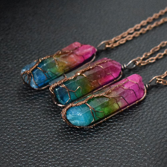 Tree of Life Crystal Pendant